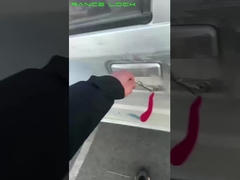 Stainless Steel Automotive Lock Pick Set Red Auto Lock Pick Kit Lightweight